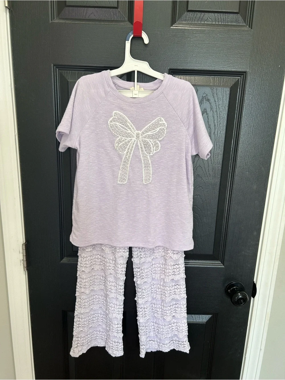 Hayden Lavender Bow Pajama Set